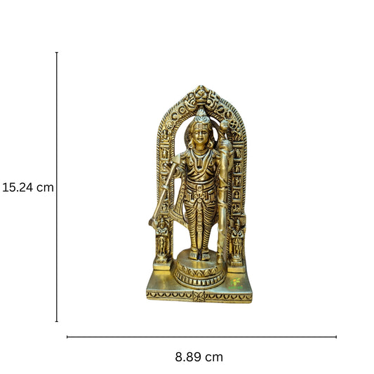 Brass Ram Lalla Statue with Yellow Antique Finish |Religious idols| |Brass Idols| |Ram Lalla| |Home decor|