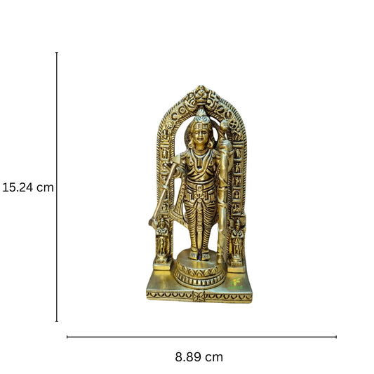 Brass Ram Lalla Statue with Yellow Antique Finish |Religious idols| |Brass Idols| |Ram Lalla| |Home decor| Aakrati