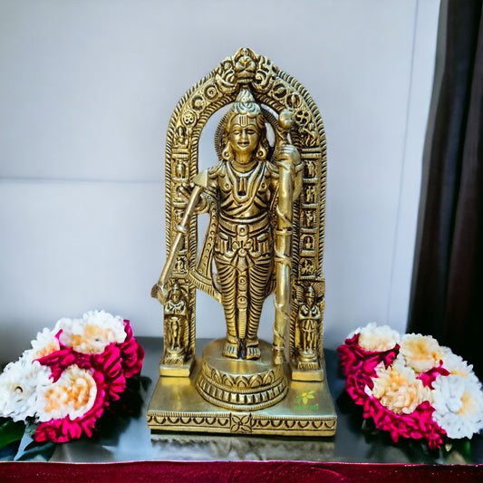 Brass Ram Lalla Statue with Yellow Antique Finish |Religious idols| |Brass Idols| |Ram Lalla| |Home decor|