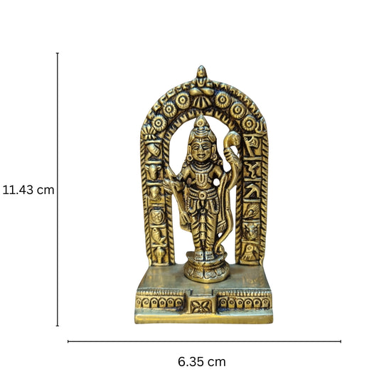 Brass Ram Lalla Statue with Yellow Antique Finish |Religious idols| |Brass Idols| |Ram Lalla| |Home decor|