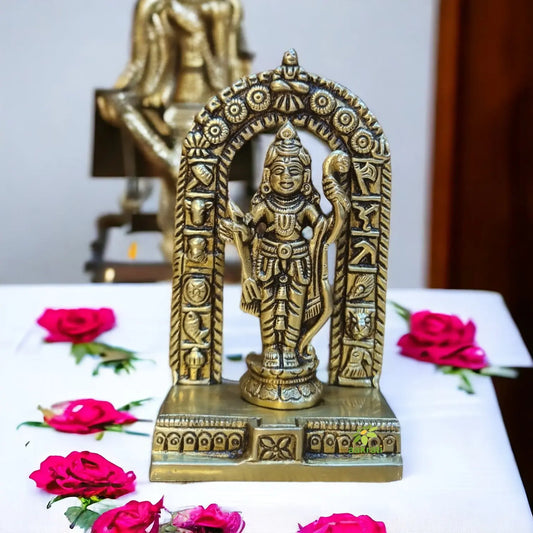 Brass Ram Lalla Statue with Yellow Antique Finish |Religious idols| |Brass Idols| |Ram Lalla| |Home decor| Aakrati