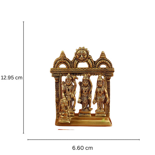 Brass Ram Darbar Statue of Brass For Temple decor Religious statue hindu idols Aakrati