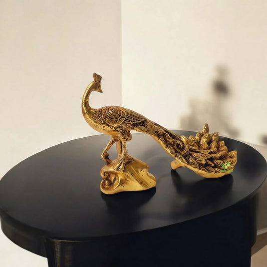 Brass Peacock Statue for home decoration and gifting purpose Aakrati