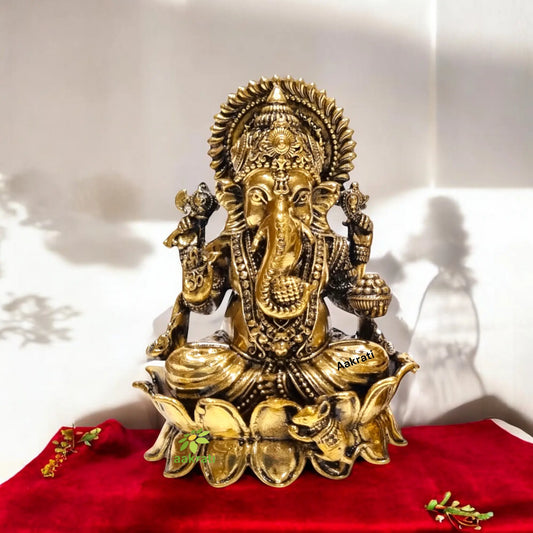 Ganesh Ji Statue of Brass| Lord Ganesh Idol Made By Aakrati| Home Improvement Items Aakrati
