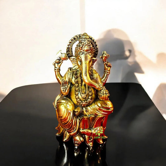 Brass Statue of Lord Ganesh| Made in Brass By Aakrati| Home Décor Aakrati