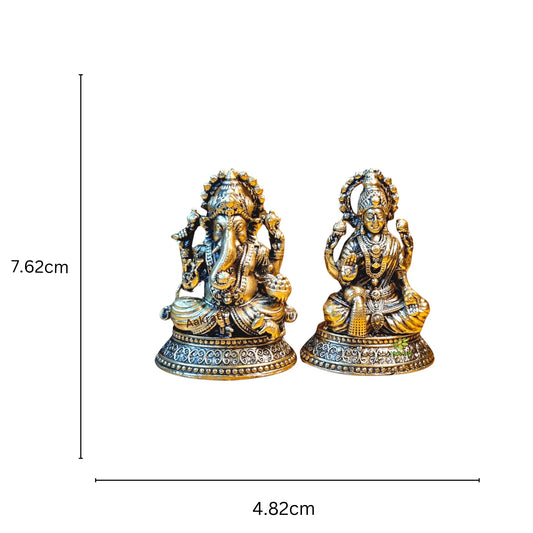 Brass Laxmi Ganesh Statue Idol Made in Brass| Temple Decor| |Brass Decor Aakrati