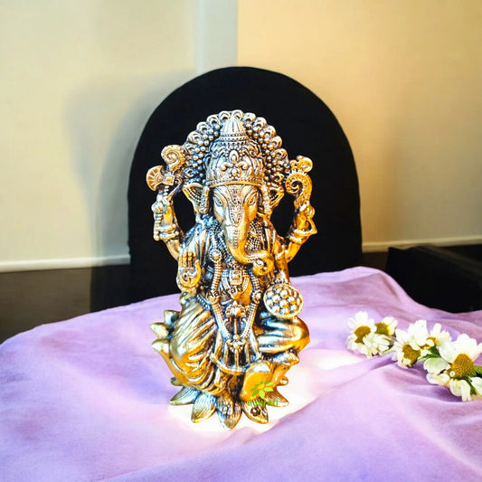 Brass Ganesh Statue| Symbol of Wisdom and Prosperity Made By Aakrati Aakrati