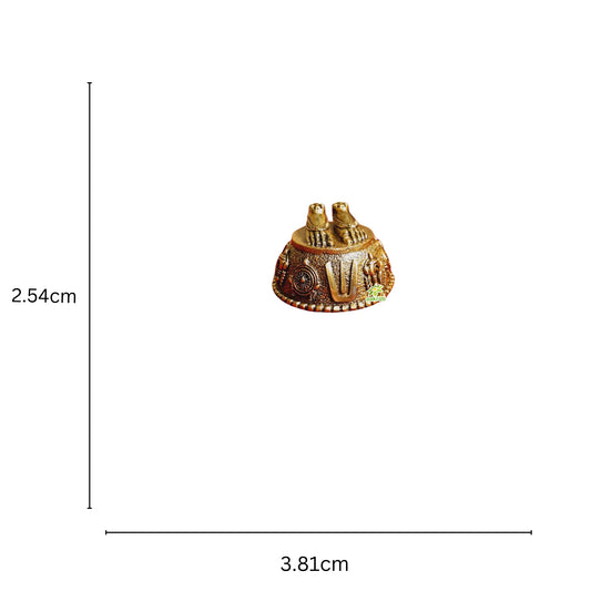 Brass Balaji Charan for pooja and temple decor |Diwali Gift| |Temple decor Aakrati