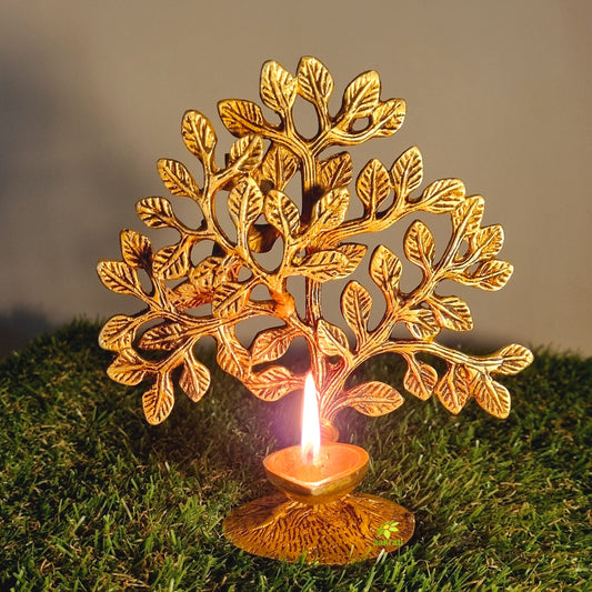 Brass Tree with Lamp for home decoration |Gift items| |Table decoration|