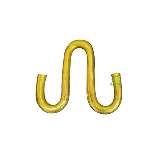 Elegant Brass Swing Chain Hooks for a Regal Touch | Handcrafted Brass Swing Chain Hooks for Classic Interiors ( Yellow, 5 inch)(one set =4 hook)
