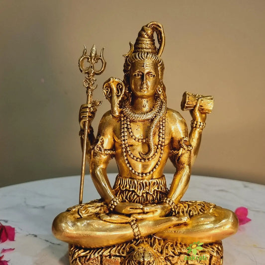 Lord Shiva Statue- Brass Metal Hand Crafted item for gift /Home/temple Aakrati