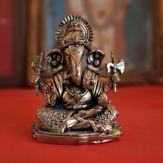 Light Weight Brass Ganesh | Brass Ganesh Idol for Your Car Dashboard | Ganesh Statue