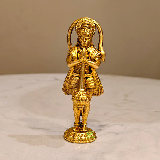 Brass Standing Hanuman | Light Weight Hanuman for your Car | Lord Hanuman Idol Aakrati