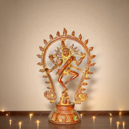 Lord Shiva (Natraj) Hand Made Brass Statue Aakrati