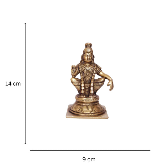 Ayyappa metal figure for your Temple
