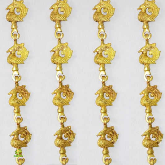 Premium Brass Jhula Chain | Luxury Swing Chain for Classic Home Interiors | Brass Decorative Swing Chain ( Yellow, 90 inch)