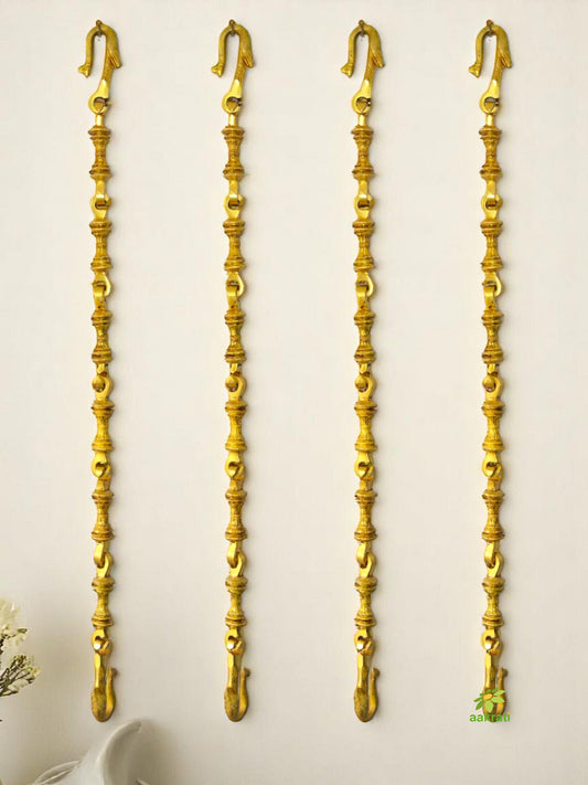 Brass Swing Chain | Handmade for Your Elegant Home Jhula | Traditional Handmade Brass Swing Chain ( Brown, 88 inch)