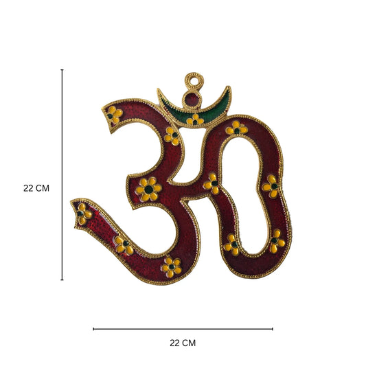 Om Symbol religious wall hanging/wall hook for home decor Aakrati