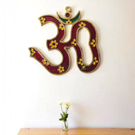 Om Symbol religious wall hanging/wall hook for home decor Aakrati