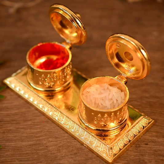 Kum Kum Box Designer Table Top Storage Boxes For Home or Restaurant With Lid Aakrati