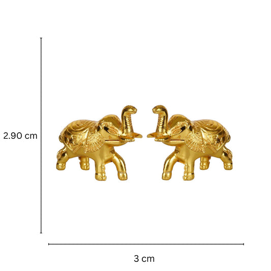 Aakrati Elephant Shaped Box For Small Storage Figurine- Set Of 2