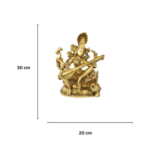 Saraswati/Veena Vadini Sitting Idol Statue