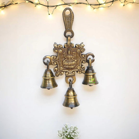 Laxmi Carving Brass Hanging Bell