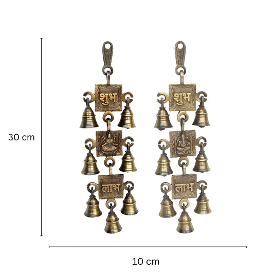 Shubh Labh Laxmi Ganesha Religious Hanging Aakrati