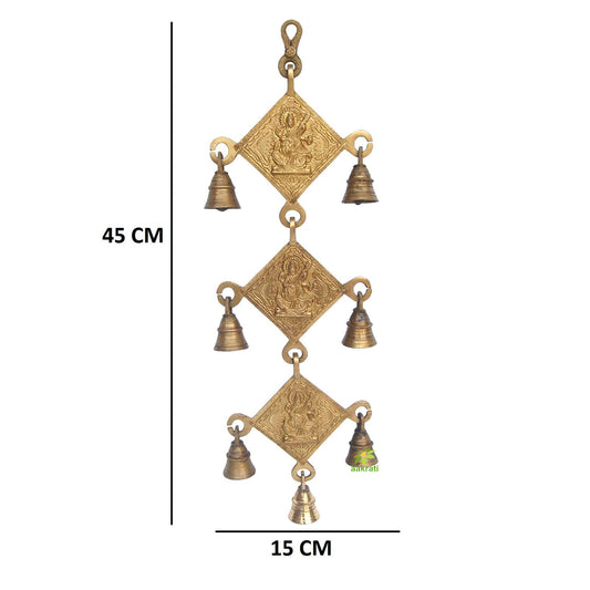 Religious symbol wind chims hanging bells