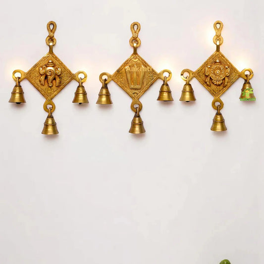 Shankh Chakra Namah Wall Hanging Aakrati
