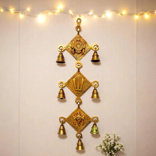 Shankh Chakra Namah Wall Hanging Aakrati