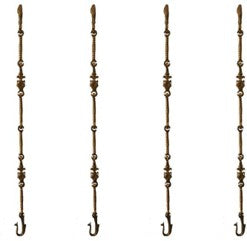 Durable Brass Jhula Chain | Vastu Compliant Swing Chain for Home & Office Décor | Brass Chain For Home Jhula ( Yellow, 90 inch) Aakrati