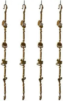 Designer Brass Swing Chain | A Luxurious Touch for Your Home | Intricate Brass Swing Chain ( Yellow, 90 inch) Aakrati