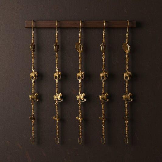 Decorative Brass Swing Chain | An Artisan Touch for Elegant Spaces | Rustic Brass Handmade Swing Chain ( Yellow, 90 inch) Acme