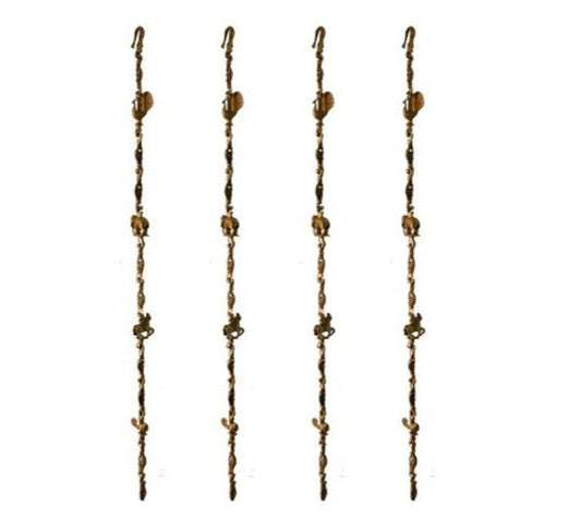 Exquisite Brass Swing Chain | Handcrafted Luxury for Your Home | Decorative Brass Swing Chain ( Yellow, 90 inch) Aakrati
