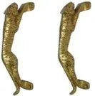 Luxury Brass Door Pull Handle | Artistic Home Decor for Nature Lovers | Brass Peacock Door Handle ( Brown, 2.5 inch) Aakrati