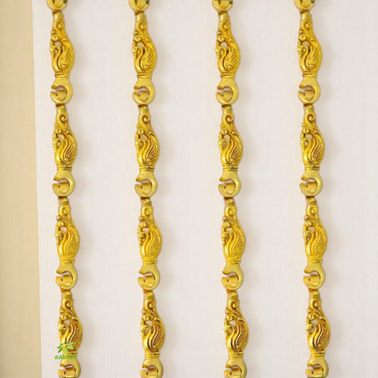 Traditional Brass Jhula Chain | Perfect for Elegant Swing Decor | Designer Brass Jhula Chain ( Yellow, 90 inch)