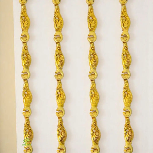 Traditional Brass Jhula Chain | Perfect for Elegant Swing Decor | Designer Brass Jhula Chain ( Yellow, 90 inch) Aakrati