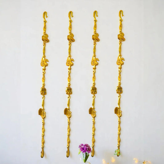 Handmade Brass Swing Chain | Elegant and Durable Chain for Your Home Jhula | Elegant Brass Swing Chain ( Brown, 88 inch) Aakrati