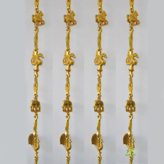 Handmade Brass Swing Chain | Elegant and Durable Chain for Your Home Jhula | Elegant Brass Swing Chain ( Brown, 88 inch) Aakrati