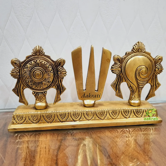 BRASS SHANKH CHAKRA NAMAH