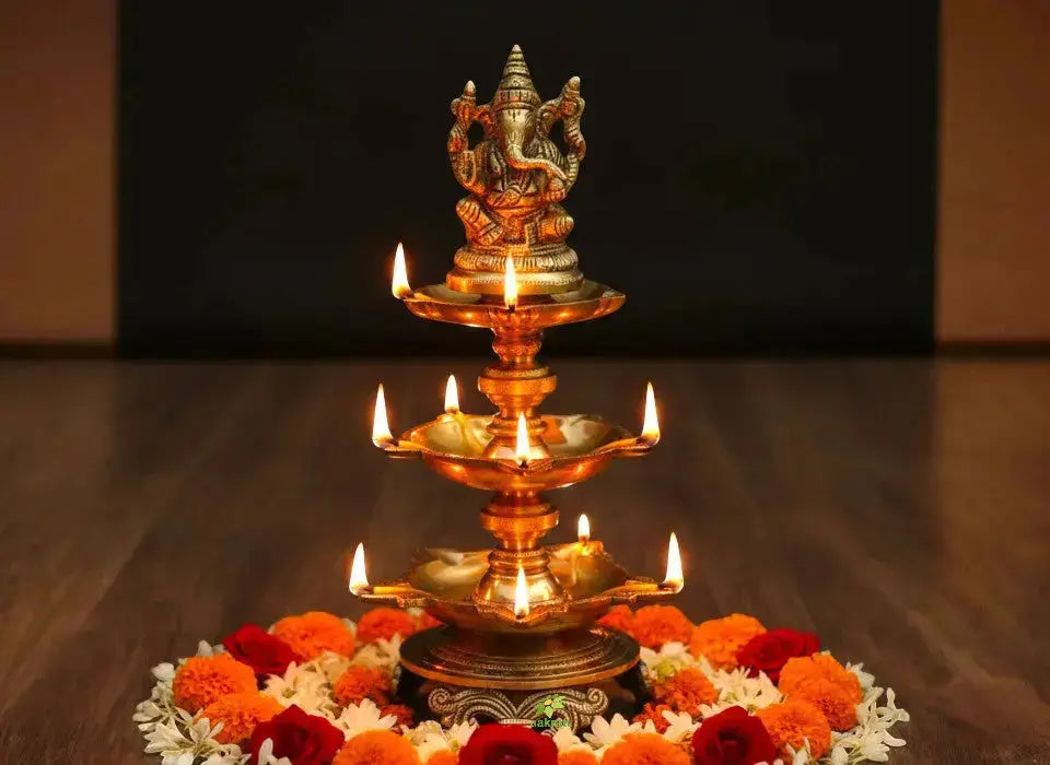 Brass idols for home temple décor