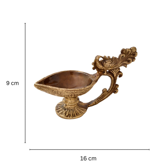 Aakrati metal made diya