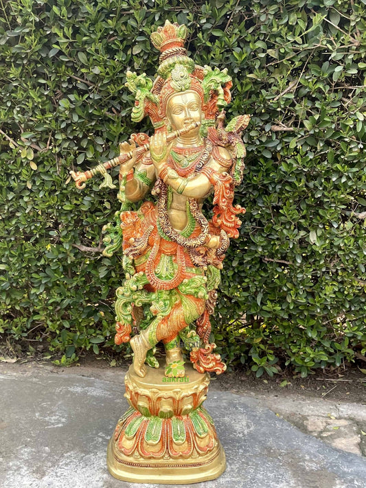 Krishna Statue Hare Krishna Statue God of Lover Anniversary Gift Temple Home Pooja Decor Gift