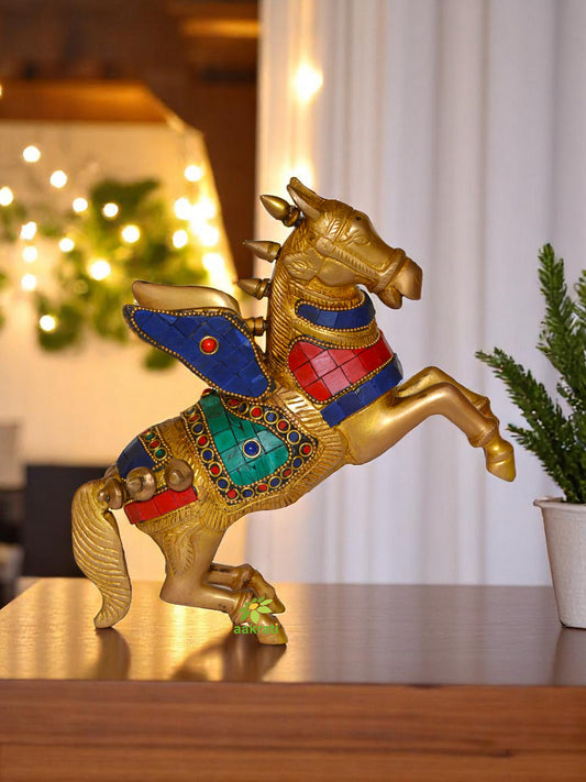 Flying Unicorn Horse Figure - Unique for gift - Metal Brass Handicrafts
