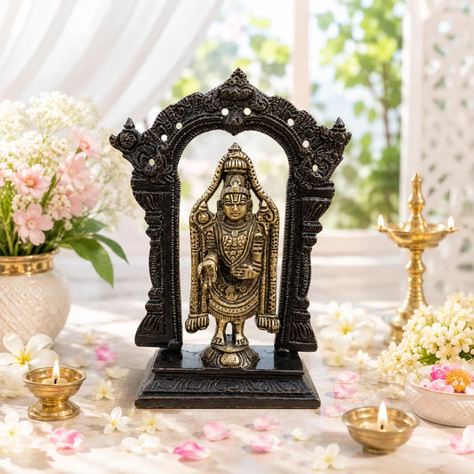 Lord Tirupati Balaji Statue of Brass - A Divine Home Decor Sculpture - Hindu Religious Figure