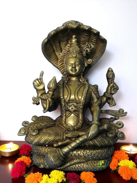 Lord Vishnu Statue of Brass