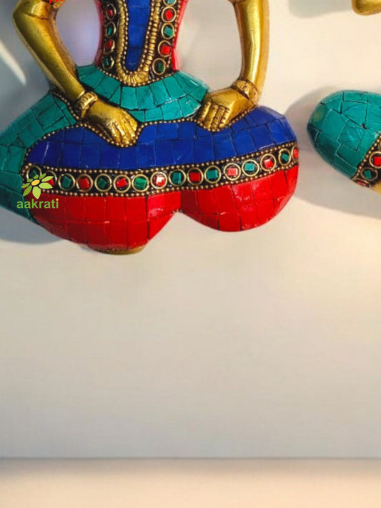 Wall haging Musician set turquoise Stone work
