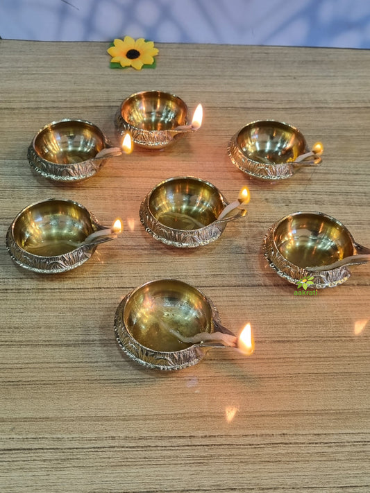 Kuber Diya - Diwali Oil Diya Festival Gift Item Set of 7