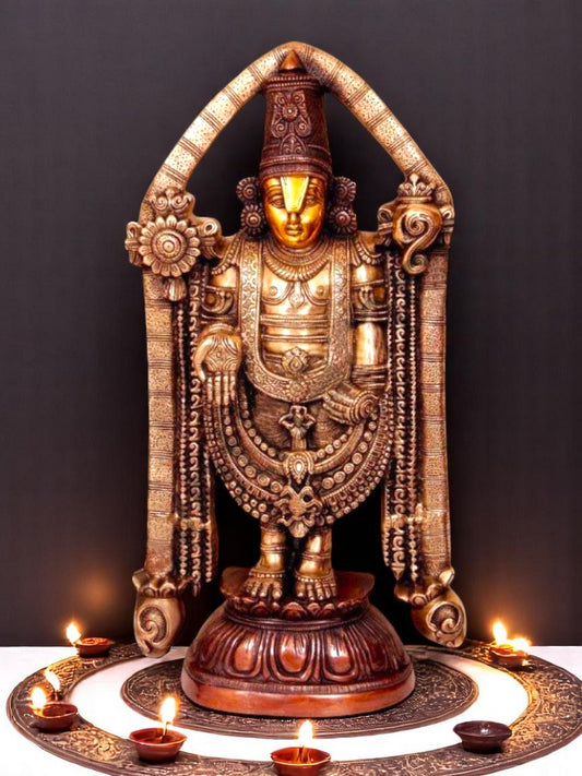 Brass Metal Lord Balaji Statue